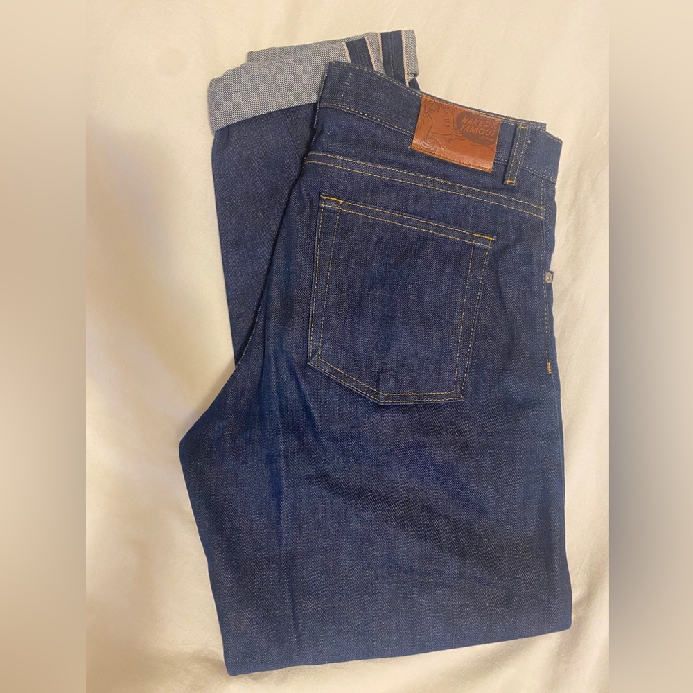 Raw Japanese selvedge denim women’s jeans
